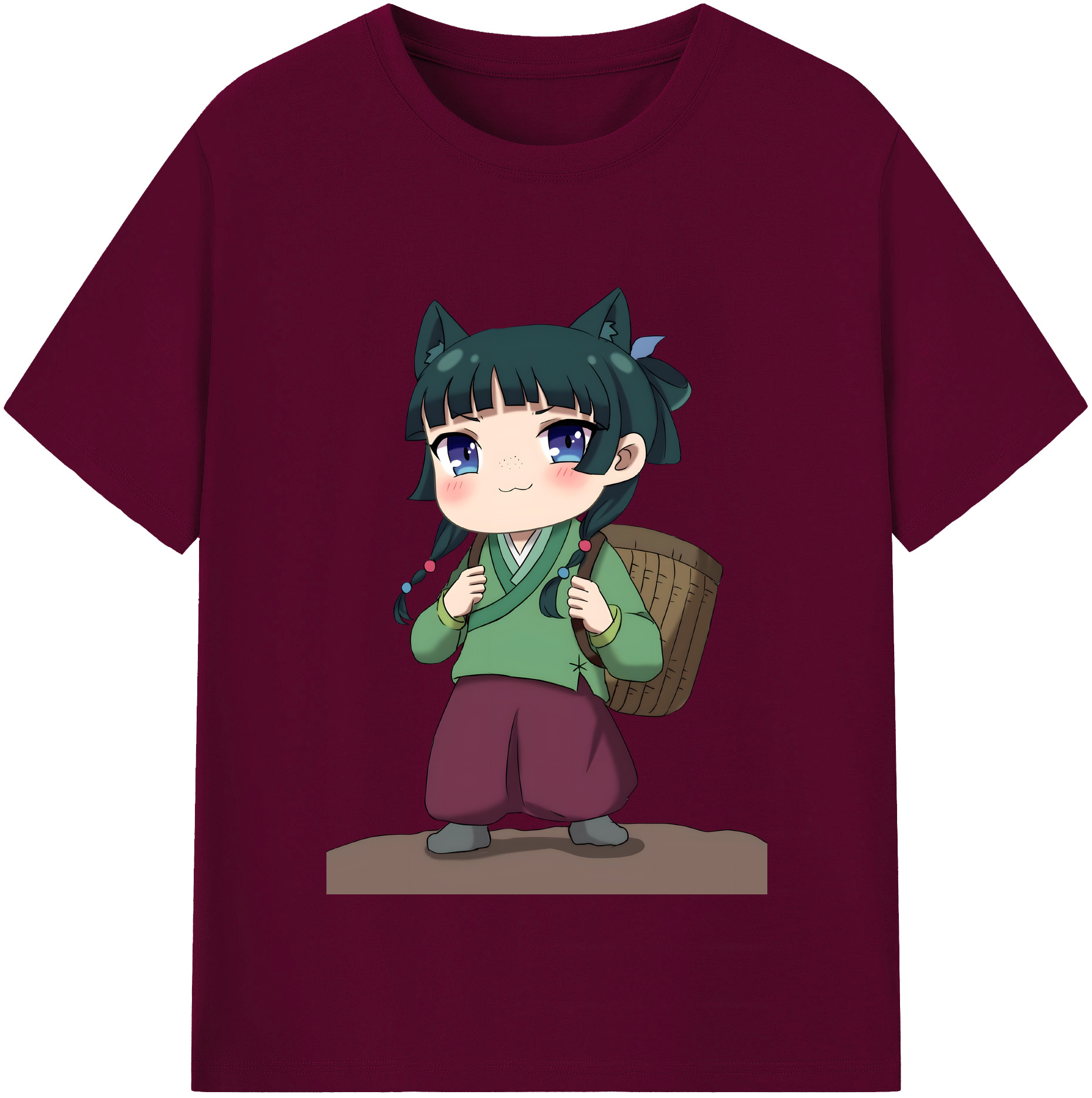 （画像用） 薬屋のひとりごと The Apothecary Diaries レディースカジュアルプリントTシャツ（綿100％）